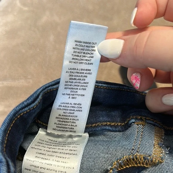 Good American Power Stretch Pull On High Waist Classic Dark Denim Jeans Size 4 - Picture 10 of 11